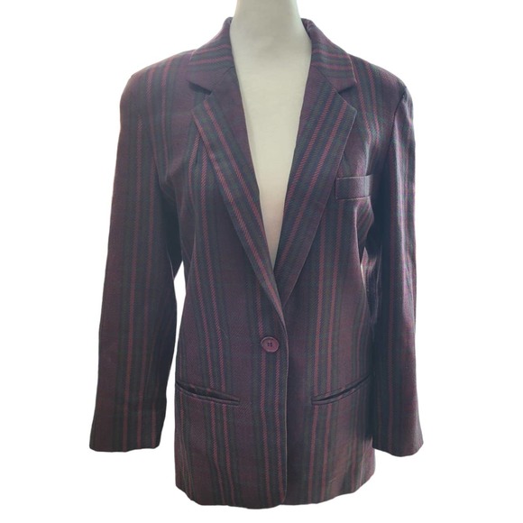 Striped Women's Blazer - Picture 1 of 12